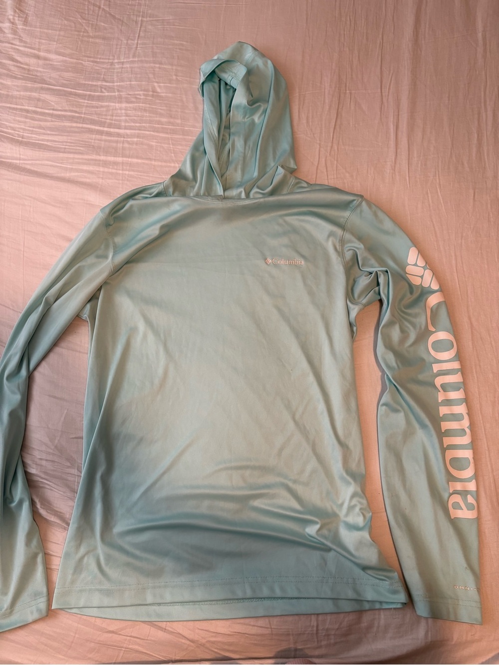 Columbia Women's Mint Green Hooded Sun Shirt